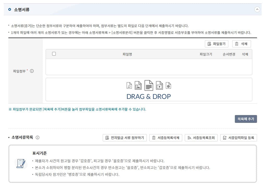 주택임차권등기명령 소명서류