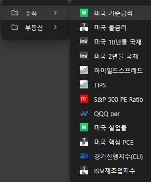 주식 시황 분석 즐겨찾기
